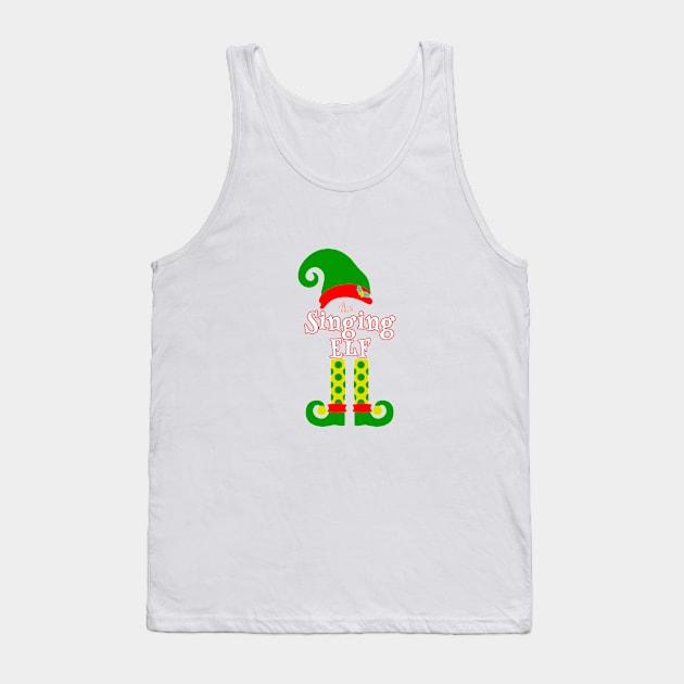 The Singing Elf Family Matching Christmas 2020 Gift  Tank Top by NiftyGiggles